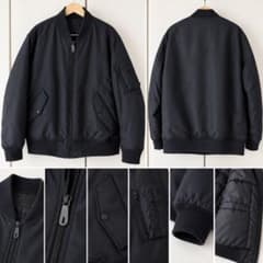 MA-1 ブルゾン ネイビー XL メンズ 中綿 ジップアップ ミリタリーのサムネイル