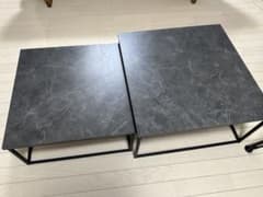 LOWYA　ネストテーブル　スネフティー60 大理石柄のサムネイル