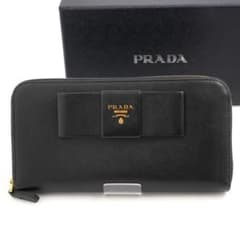 ✨新品未使用✨ PRADA 長財布 サフィアーノ リボン アイコン ラウンド