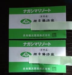 なばなの里　イルミネーション＆ベゴニアガーデンナガシマリゾート 株主優待券2枚のサムネイル