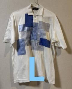 comme des garcons hommeパッチワークポロシャツ - メルカリ