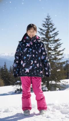 星柄スキー用ウェア　150cmのサムネイル
