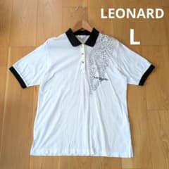 LEONARD SPORT 半袖ポロシャツ レオパード柄 Lサイズ ゴルフ - メルカリ