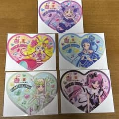 キミとアイドルプリキュア かっぱ寿司 ハートクリアコースター全5種