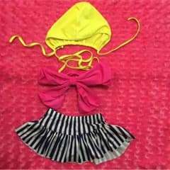 女の子 水着 XL(110〜130) 帽子付き☆のサムネイル