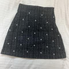 dazzlin ツイードミニスカート ブラックのサムネイル