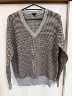 Paul Smith ポールスミス　M 千鳥格子柄 Vネックセーターのサムネイル