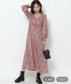 【新品タグ付】mysty woman 花柄ワンピースのサムネイル