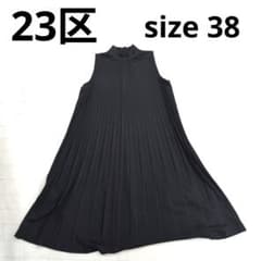 233 ○ 23구 리브 디자인 블랙 민소매 원피스 38