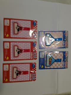 Disney Name Patches, Set of 5, Minnie Mouse & Cars Design, with Loop
