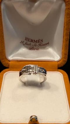 HERMES エルメス サンチュールリングベルトモチーフ シルバー925