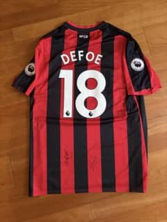 AFCボーンマス デフォー サイン入りユニフォーム | Mercari