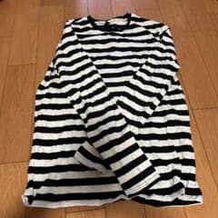 ボーダー柄 長袖カットソーのサムネイル