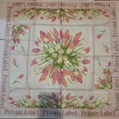 Private Label プライベートレーベル 大判ハンカチ チューリップ柄のサムネイル
