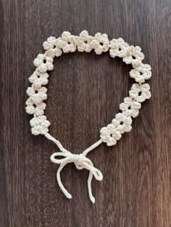 ヘアバンド　ハンドメイド　編み物のサムネイル