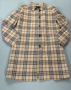 バーバリーロンドン チェック柄 ベージュ スプリングコート M - メルカリ