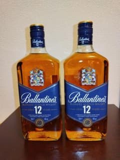 バランタイン12年（終売品）　 2本セット　送料込み　箱無し　新品のサムネイル