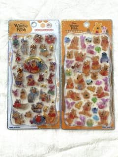 【正規品】ディズニー くまのプーさん プチドロップステッカー 2種セットのサムネイル