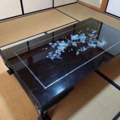 専用　黒漆　螺鈿細工　座卓　ちゃぶ台　ロウテーブル 専用 黒漆 螺鈿細工 座卓 ちゃぶ台 ロウテーブル 専用 黒漆 螺鈿細工 座
