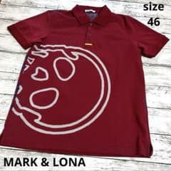 MARK&LONA 46 M 半袖シャツ ボルドー ポロシャツ マークアンドロナ