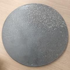 p*i様 窯変8.0サークルプレート陶器 ダークグレー 直径約27cmのサムネイル
