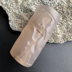 円筒印章 古代メソポタミア文明 英雄と怪物 スタンプ パワーストーン