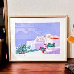 額装 サルボ SALVO エディション　サイン 風景画 シルクスクリーン 額装 サルボ SALVO エディション サイン 風景画 シルク