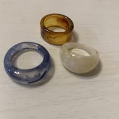 マーブル柄リング3個セットのサムネイル