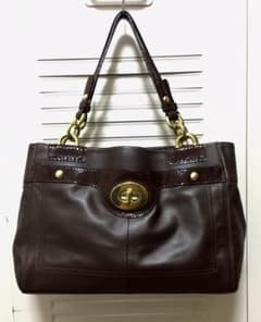 美品‼ コーチ COACH ペネロピ キャリーオール レザー トートバッグのサムネイル