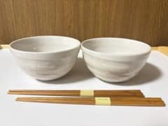 丼 2客セット 箸付き シンプルのサムネイル