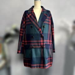 RODEOCROWNS チェック柄 ダブルブレストジャケットのサムネイル
