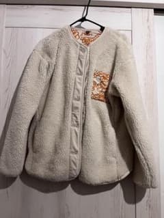 ボアジャケット クリーム色 160サイズUNIQLO マリメッコ コラボのサムネイル