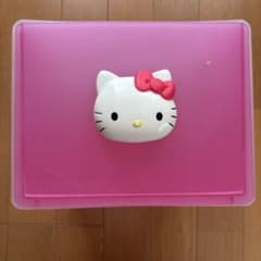 ハローキティ レトロ　引き出し式小物入れ ピンク　おまけ　マルチケース付きのサムネイル