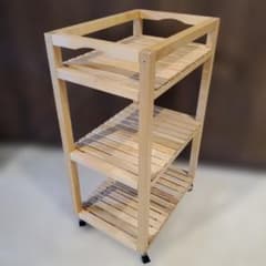 廃盤・希少】IKEA MOLGER モルゲル 木製収納ワゴン キッチンワゴン