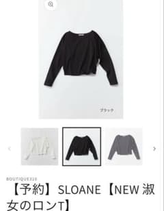 new淑女のロンT 黒 佐藤佳菜子 ×SLOANE - メルカリ