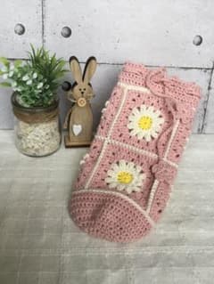 *向日葵＊様専用　デイジーのペットボトルカバー♡ピンクのサムネイル