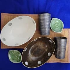 有田焼グラスと美濃焼カレー・シチュー器セットのサムネイル