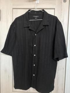 BANANA REPUBLIC リネンシャツ 麻100% オープンカラー M～Lのサムネイル