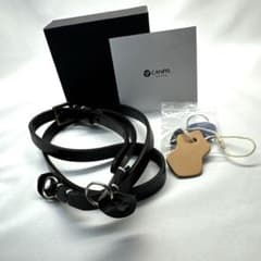 CANPIS レザーカメラストラップ ネックストラップ ブラックのサムネイル
