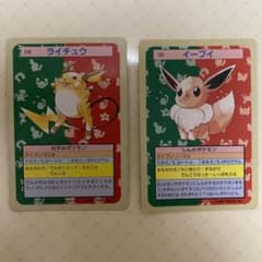 トップサンポケモンカード(ポケカ) ライチュウ（緑）&イーブイ（青）セットのサムネイル