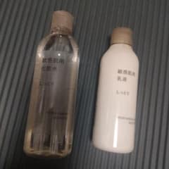 無印良品 敏感肌用化粧水 乳液 しっとり セット　使いかけのサムネイル