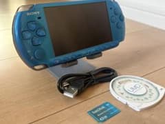 激美品 動作確認 PSP3000 バイブランドブルー すぐ遊べるセットのサムネイル