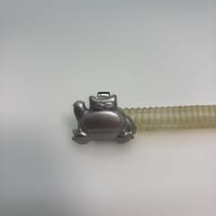 ポケモン カビゴン コイルキーホルダー 銀色 レトロ 当時物