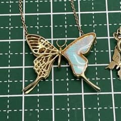 Psyche プシュケ SV925 蝶モチーフ ネックレス ゴールド - メルカリ