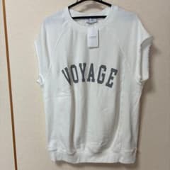 SIMPLICITE ノースリーブ VOYAGEロゴ ホワイトのサムネイル