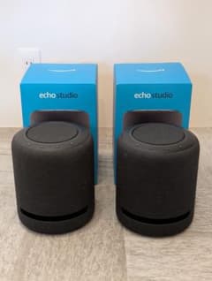 Echo Studio ブラック 1台　中古品 ほぼ新品】Echo Studio エコースタジオ ブラック 2個セット - メルカリ