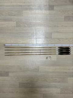 弓道　カーボン矢　EASTON 竹柄　92cm　4本セットのサムネイル