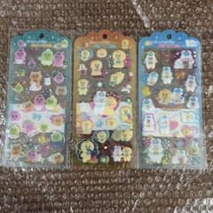 正規品　おぱんちゅうさぎ　んぽちゃむ　ドロップジェリーシール 3枚セットのサムネイル