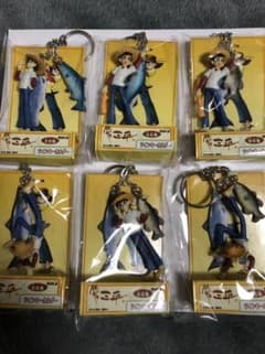 釣りキチ三平　全6種フィギュアキーリングのサムネイル