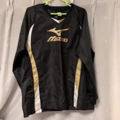 MIZUNO 野球 Vネック ジャケット ブラック Oサイズ - 5